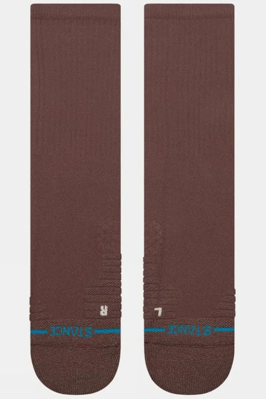 Stance Mens Solid Ribbed Mid Crew Socks