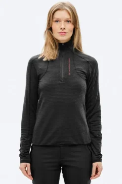 The Mountain Studio Womens M-3 Light Tech Half Zip Fleece Top